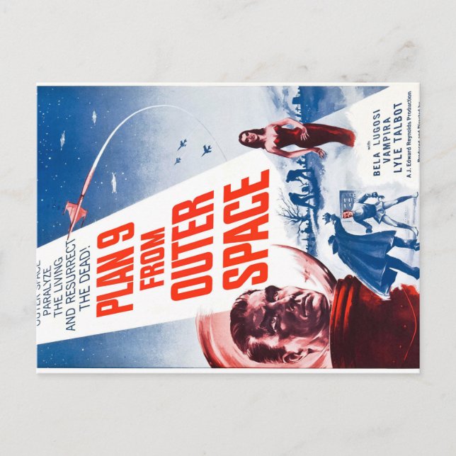 Plan 9 From Outer Space Postcard (Front)