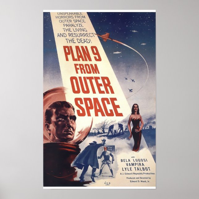 Plan 9 From Outer Space Poster (Front)