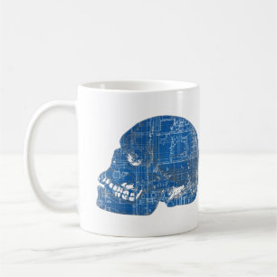 Plan A Head Humourous Blueprint Coffee Mug