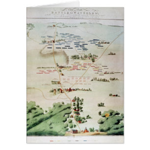 Plan and view of the Battle of Waterloo