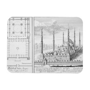 Plan and View of the Blue Mosque (1609-16), built Magnet