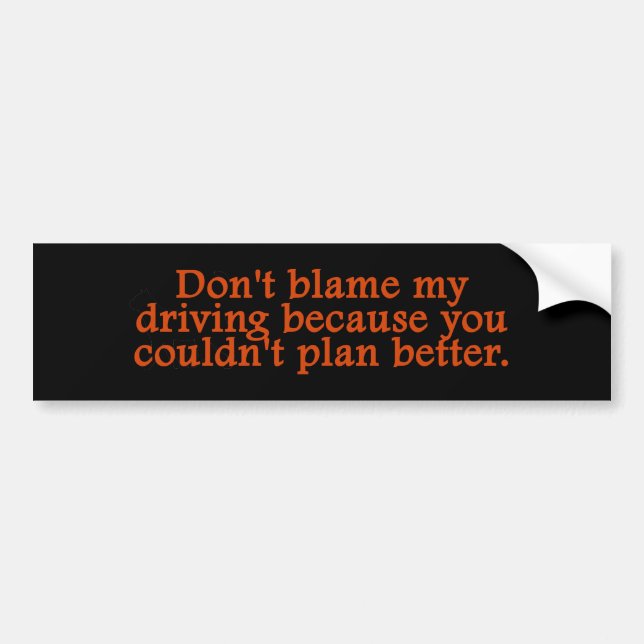 Plan Better Bumper Sticker (Front)