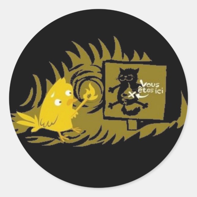 Plan Classic Round Sticker (Front)