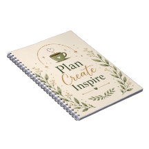 Plan Create Inspire - Elegant Botanical Spiral Not