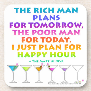 Plan for Happy Hour Zen Cork Coaster