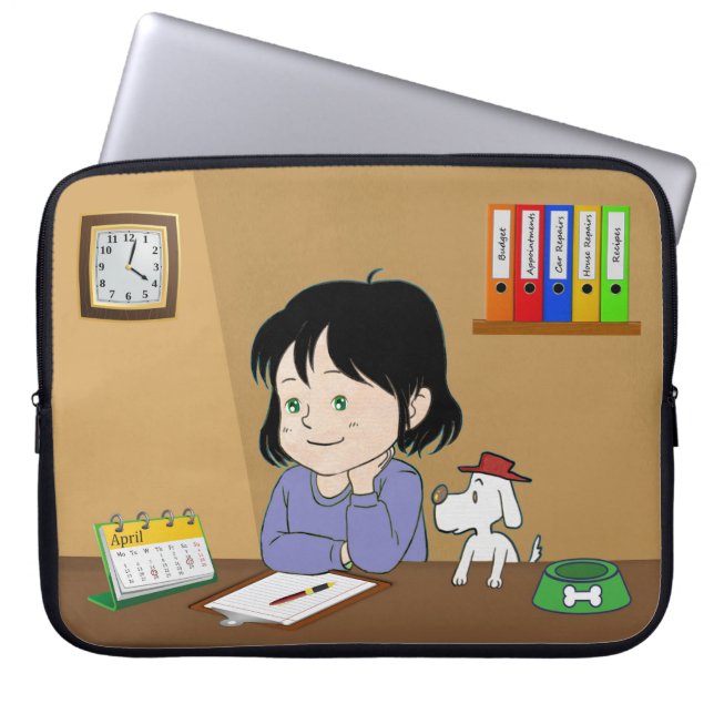 Plan-O-Pooch Laptop Sleeve (Front)