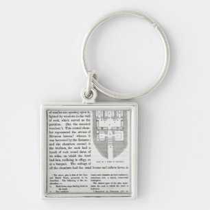 Plan of a Tomb at Cervetri Key Ring