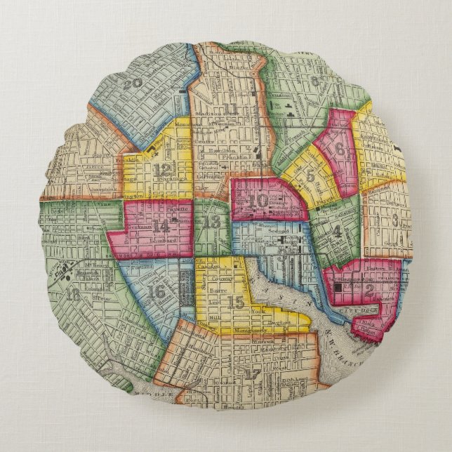 Plan Of Baltimore Round Cushion (Front)