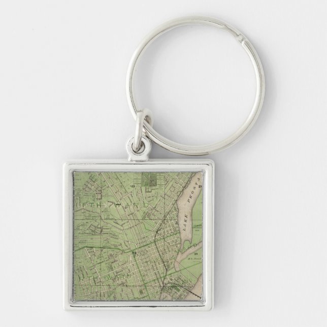 Plan of Dubuque, Dubuque County, State of Iowa Key Ring (Front)