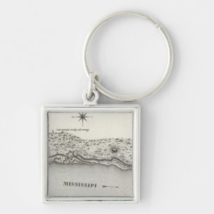 Plan Of Fort Baton Rouge Key Ring