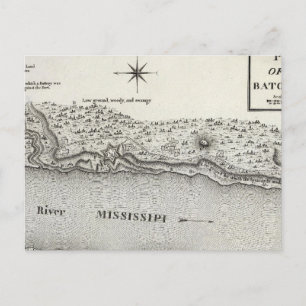 Plan Of Fort Baton Rouge Postcard