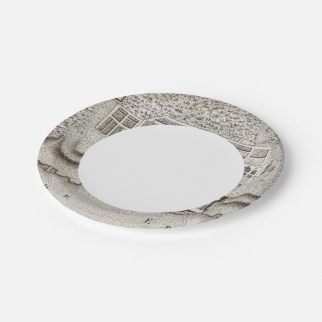 Plan of Fort Erie Paper Plate (Angled)