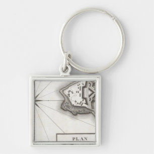 Plan of Fort Niagara Key Ring