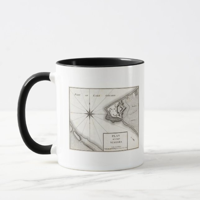 Plan of Fort Niagara Mug (Left)