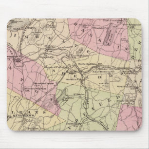 Plan of Grand Isle and Franklin in Vermont Mouse Pad