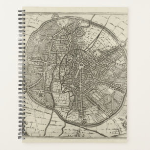 Plan of Leuven 1581 (Engraving) Planner