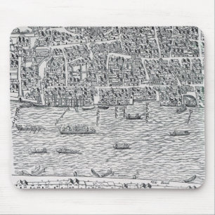 Plan of London, c.1560-70 Mouse Pad
