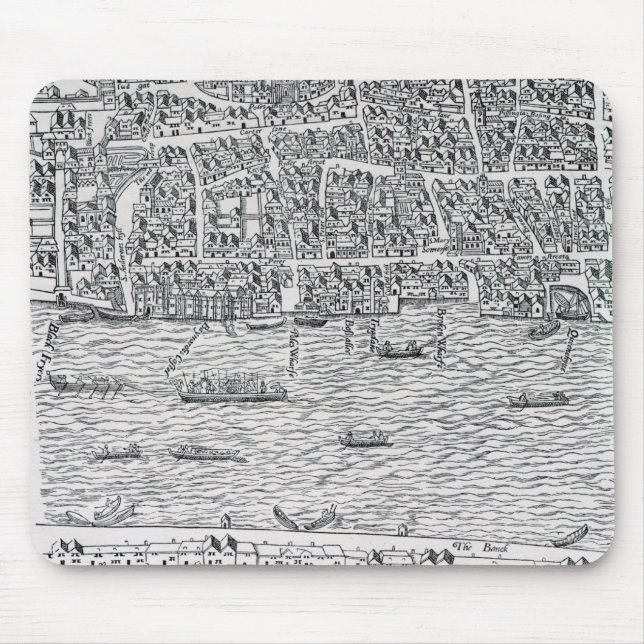 Plan of London, c.1560-70 Mouse Pad (Front)