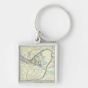 Plan of Lucknow showing Operations Key Ring