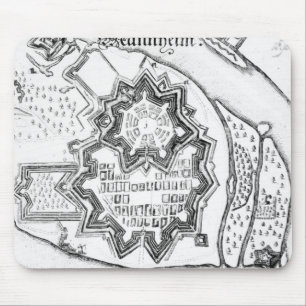 Plan of Mannheim, Germany 1690 Mouse Pad