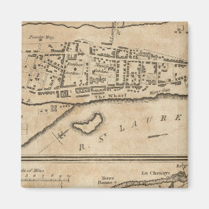 Plan of Montreal, with a Map of the Islands Magnet