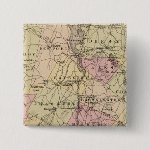 Plan of Orleans Company in Vermont 15 Cm Square Badge
