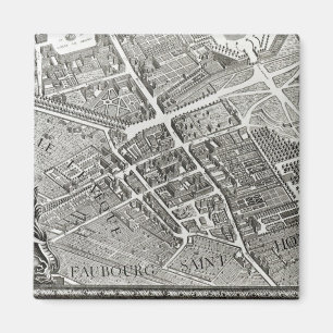 Plan of Paris, known as the 'Plan de Turgot' Magnet