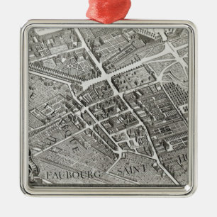 Plan of Paris, known as the 'Plan de Turgot' Metal Ornament