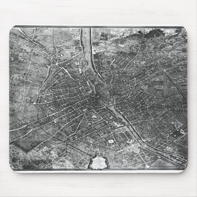 Plan of Paris, known as the 'Plan de Turgot' Mouse Pad (Front)