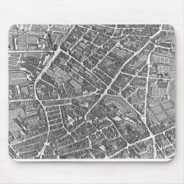 Plan of Paris Mouse Pad (Front)