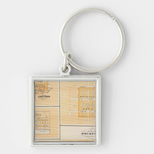 Plan of Rockport, Spencer Co with Everton Key Ring (Front)