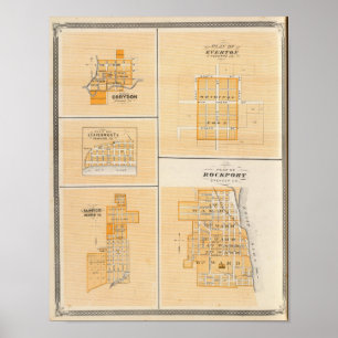 Plan of Rockport, Spencer Co with Everton Poster