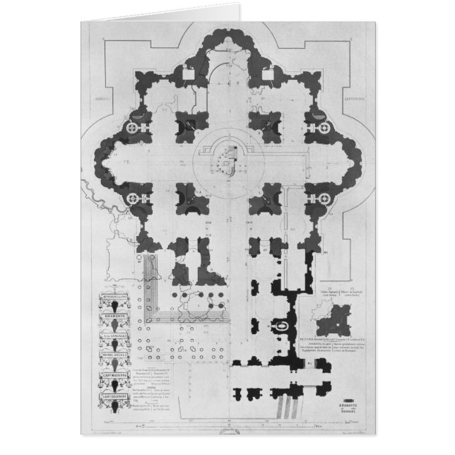 Plan of St. Peter's Basilica (Front)