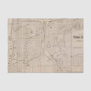 Plan of Terre Haute, Vigo Co Tissue Paper