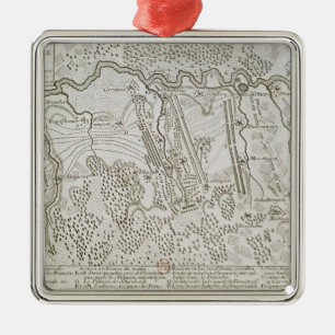 Plan of the Battle of Blenheim between the Army Metal Ornament