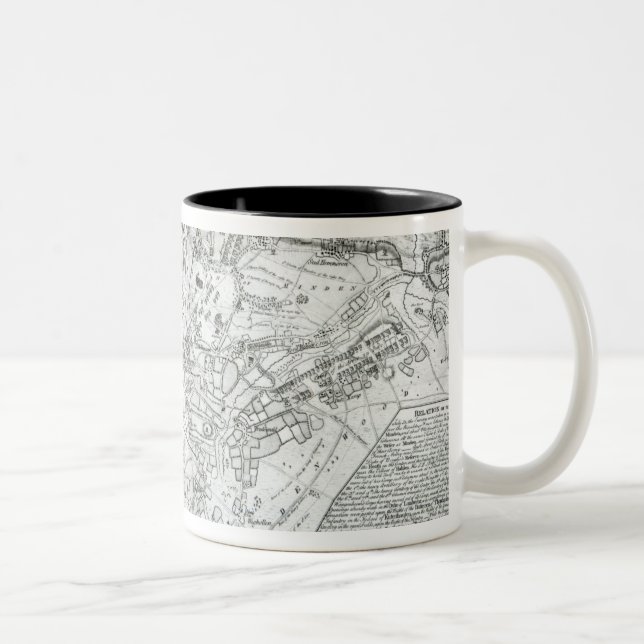 Plan of the Battle of Minden Two-Tone Coffee Mug (Right)