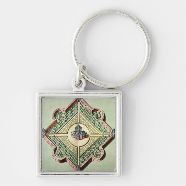 Plan of the Castle and Observatory Key Ring (Front)