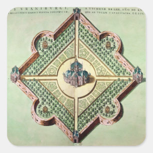 Plan of the Castle and Observatory Square Sticker