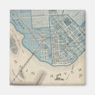 Plan of the City of Jeffersonville and vicinity Magnet