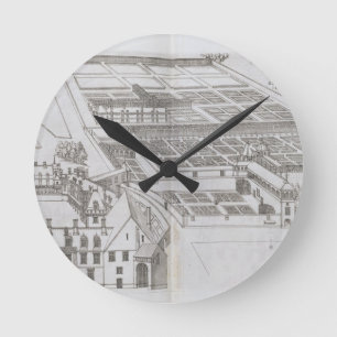 Plan of the enclosed gardens and Chateau de Gaillo Round Clock