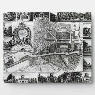 Plan of the Garden and View of the Houses at Chisw Plaque