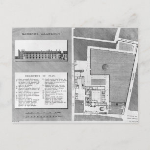 Plan of the Maternite Port-Royal Postcard