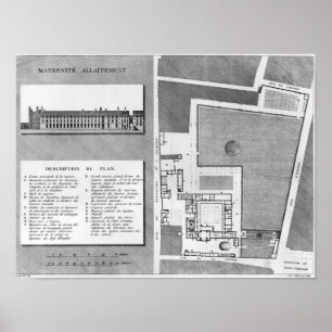 Plan of the Maternite Port-Royal Poster