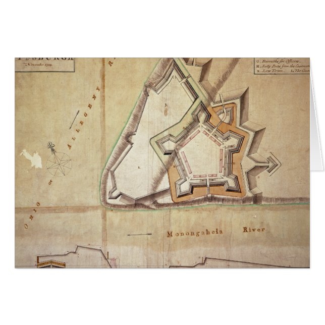 Plan of the New Fort at Pittsburgh (Front Horizontal)