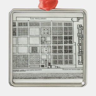 Plan of the Palace and Garden Metal Tree Decoration