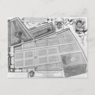 Plan of the Royal Garden Postcard