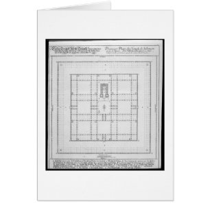Plan of the Temple of Solomon, Jerusalem, from 'En