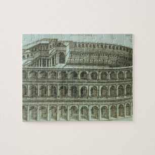 Plan of the Theatre of Marcellus, Rome, 1558 (engr Jigsaw Puzzle