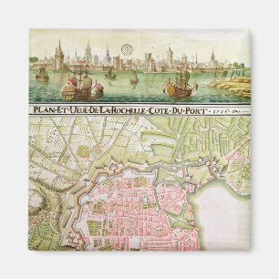 Plan of the town of La Rochelle, 1736 Magnet