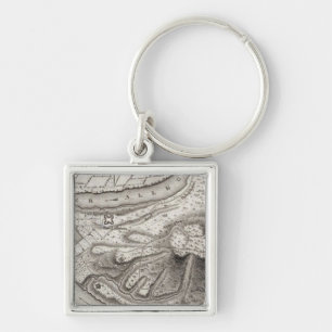 Plan of the Town of Pittsburg Key Ring